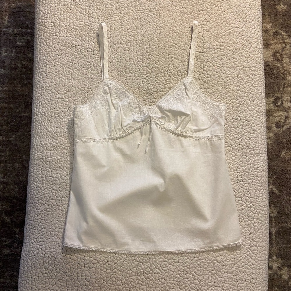 Ralph Lauren Embroidered white camisole